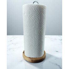 Royal Hediyelik 28CM Kağıt Havluluk, Peçetelik Tutucu, Metalik Renk Telli, Ahşap Standlı Paper Towel