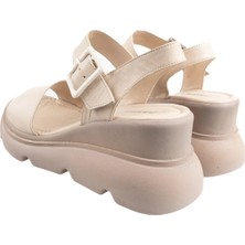 İnyola Shoes Kadın Cilt Hakiki Deri Dolgu Topuklu Sandalet 6221