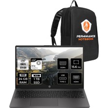 Hp 250 G10 Intel Core I5 1334U 24GB 1tb SSD 15.6" Fhd Fdos Taşınabilir Bilgisayar & Per4 Çanta B2NC5ESPN323