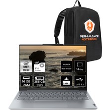 Lenovo Yoga Slim 6 i7 13700H Notebook 16GB RAM 256GB SSD 14" FHD+ FreeDOS + Per4 Çanta 83E0005YTRP301