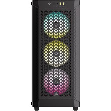 Corsaır 480T 3XAR120 Rgb Fanlı 750W 80PLUS Bronze Midt Atx Siyah Kasa