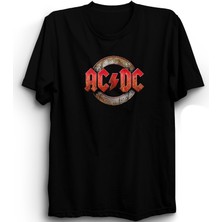 Acdc, Metal, Circle Iron, Rock Metal Müzik Grubu Unisex %100 Pamuk Tişört