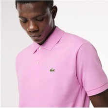 Erkek Classic Fit Pembe Polot-Shirt