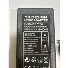 YK Desing 48 Volt 5 Amper Adaptör 48 V 5 A 5.5 mm 2.5 mm Adaptör