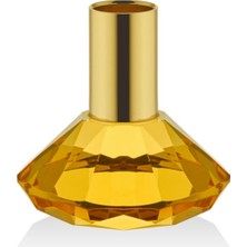 Finnes Sarı Gold Mumluk 8X8X7,5CM Decorative Home Ev Dekorasyon 1 Adet