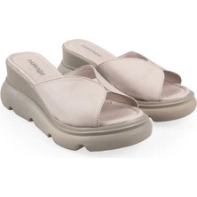 İnyola Shoes Kadın Cilt Hakiki Deri Dolgu Topuklu Terlik 6212