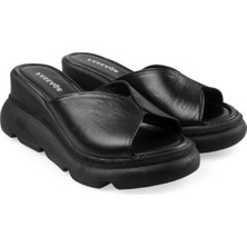 İnyola Shoes Kadın Cilt Hakiki Deri Dolgu Topuklu Terlik 6212