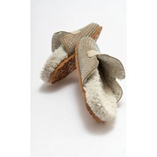 İnyola Shoes Kadın Hakiki Deri Taşlı Kürklü Kışlık Terlik 6240