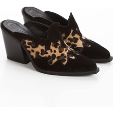 İnyola Shoes Kadın Hakiki Süet Deri Western Terlik 6300