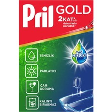 Pril Excellence Duo Jel Bulaşık Makinesi Deterjanı 900 ml (50 Yıkama) Yağ Çözücü 3 Adet