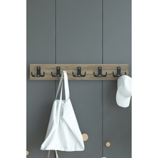 Portmanto Duvar Askılığı Elbise Askılığı Ceviz ASKI-001-2 - 75 cm