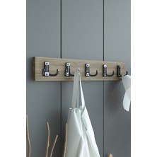 Portmanto Duvar Askılığı Elbise Askılığı Ceviz ASKI-001-2 - 75 cm