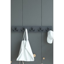 Portmanto Duvar Askılığı Elbise Askılığı Antrasit ASKI-001-4 - 75 cm