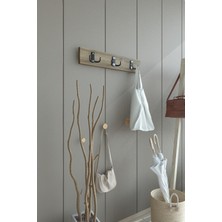 Portmanto Duvar Askılığı Elbise Askılığı Ceviz ASKI-004-2 - 50 cm