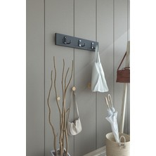 Portmanto Duvar Askılığı Elbise Askılığı Antrasit ASKI-004-4 - 50 cm