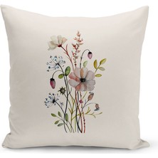 Flower Bahar Serisi Çift Tarafı Dijital Baskılı Kırlent Kılıfı (Spring)