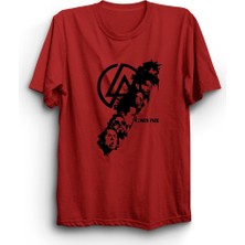 Linkin Park, Black Vers, Rock Metal Müzik Grubu Baskılı Unisex %100 Pamuk Tişört
