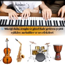 Multizone 61 Tuşlu Elektronik USB Dijital Çocuk Piyanosu Mikrofonlu Başlangıç Için Keyboard Demolu