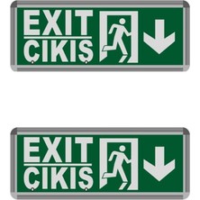 Opto 3W Çıkış-Exit LED Armatür - 2 Adet (Aşağı) Hs 4601