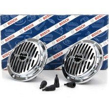Yüksek Ses Süperton Büyük Kafa Nikelaj Korna 12V 325/400 Hz 110 Db