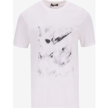 People By Fabrika Bisiklet Yaka Düz Ekru Erkek T-Shirt PBF5SM-TST 5101