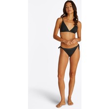 Tommy Hilfiger Siyah Kadın Regular Fit Üçgen Kesim Bikini Üst UW0UW05801BDS