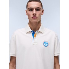 Napapijri NP0A4ID3N1A1-E-CLANIS Ss Beyaz Relaxed Erkek T-Shirt
