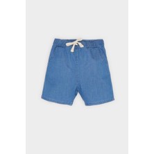 DeFacto Beli Lastikli Jean Şort Erkek Bebek E6837A525SM
