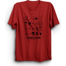 Fight Club, Dövüş Kulübü, Mix Poster, Unisex %100 Pamuk Tişört