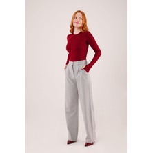Seyam Premium Model Oturtmalı Gri Pantolon