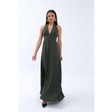 Seyam 6996 Elbise-Haki