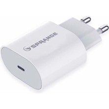 Sprange Xiaomi 12 Lite 25 Watt (USB-C) Hızlı Şarj Güç Adaptörü PT18