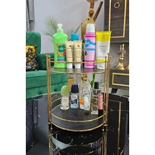 Mcreative Kozmetik Takı Düzenleyici Çok Amaçlı Makyaj Organizeri 2 Katlı Servis Sunum Tepsisi Ikramlık