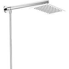 Mcreative Yarı Ankastre Su Giriş Borulu Tepe Duş Başlığı Çelik KDS199