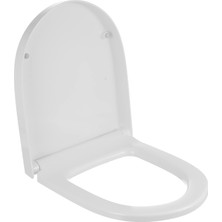 Mcreative Sento 86-003-009 Yavaş Kapanır Klozet Kapağı, Duroplast, Beyaz