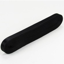 Vitrini Siyah Renk Saten Kurdela 1  cm . x 10 Metre (Siyah)