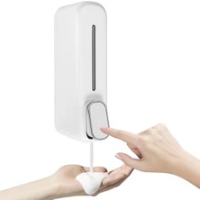 Mcreative Beyaz Duvara Monte Sıvı Sabunluk - 300 Ml, Şık & Dayanıklı Dispenser, Banyo ve Mutfak Için