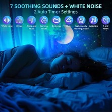 Mcreative Astronot Projektör Bluetooth Bağlantılı ve Uzaktan Kumandalı Ambians Gece Lambası Uzay Efektli Galaksi ve Yıldız Yansıtma 12CM x 22CM MXS-003 (MXS-003)