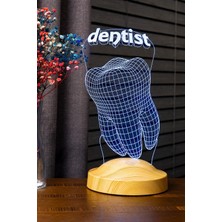 Mcreative Diş Doktoru Hediyesi Dentist 3D LED Lamba