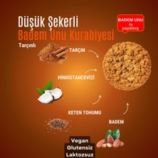 Tarçınlı Düşük Şekerli Badem Unu Kurabiyesi 200 gr