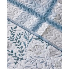 Underwater Melody Çift Kişilik Çok Amaçlı Örtü 200x220 cm Seledon