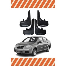 Heda Tex Chevrolet Aveo Sedan 2005-2011 Racing Yazılı 4'lü Tozluk Çamurluk Paçalık