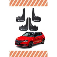 Heda Tex Skoda Fabia Sports Yazılı 4'lü Tozluk Çamurluk Paçalık