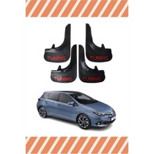 Heda Tex Toyota Auris Tunıng Yazılı 4'lü Tozluk Çamurluk Paçalık