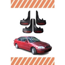 Heda Tex Honda Civic 1995-2001 Tunıng Yazılı 4'lü Tozluk Çamurluk Paçalık