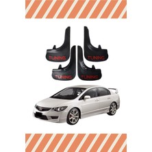 Heda Tex Honda Civic 2007-2012 Tunıng Yazılı 4'lü Tozluk Çamurluk Paçalık