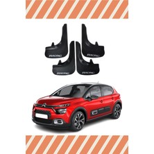 Heda Tex Citroen C3 2015-2022 Racing Yazılı 4'lü Tozluk Çamurluk Paçalık