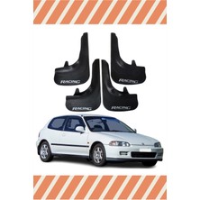 Heda Tex Honda Civic 1992-1995 Racing Yazılı 4'lü Tozluk Çamurluk Paçalık