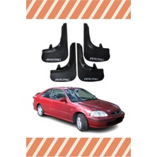 Heda Tex Honda Civic 1995-2001 Racing Yazılı 4'lü Tozluk Çamurluk Paçalık