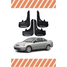 Heda Tex Honda Civic 2001-2007 Racing Yazılı 4'lü Tozluk Çamurluk Paçalık